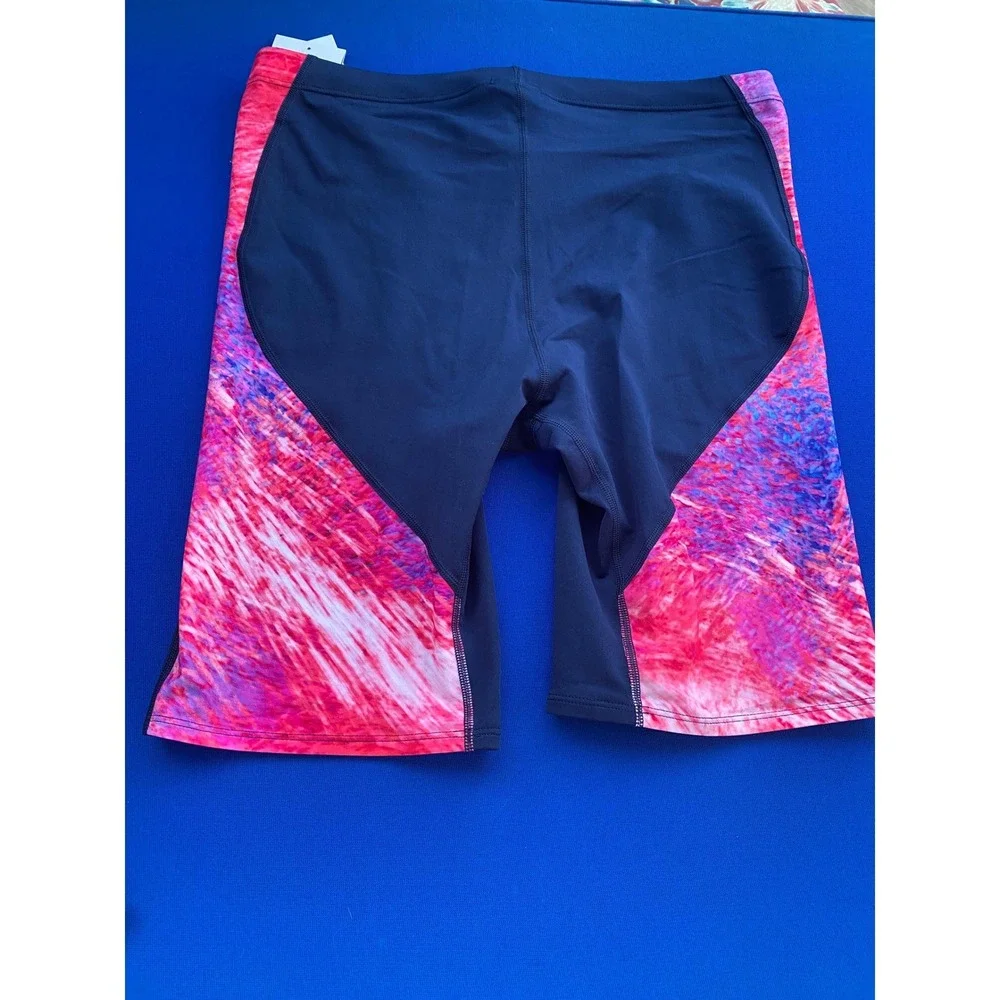 Nike Swim Team USA Olympic Jammers Navy Pink Abstract Print size 38 NWT NESSE037